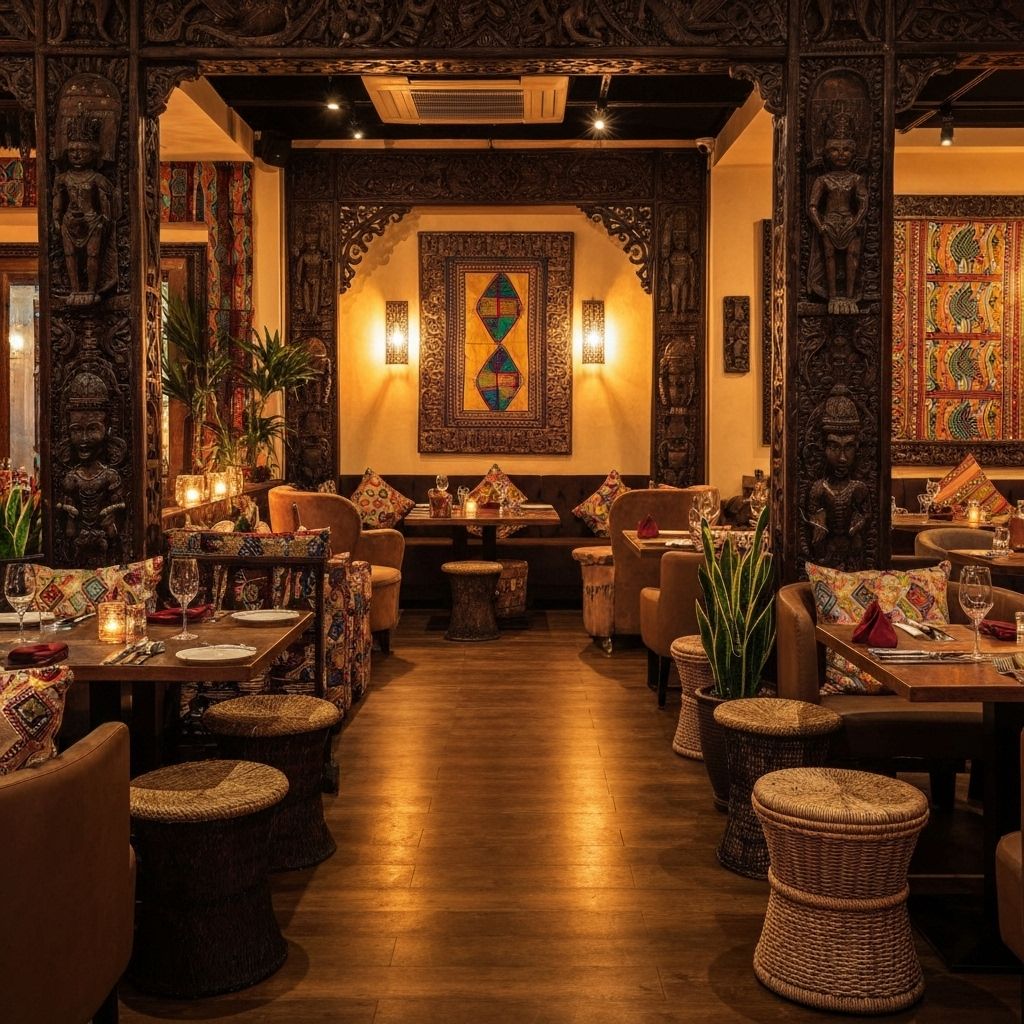 Intérieur du restaurant Africa Kitchen